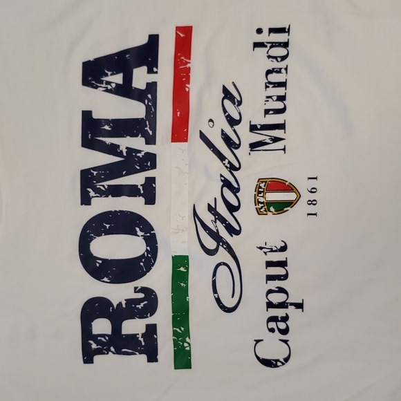 ROMA ITALIA Caput Mundi short sleeve white with graphics XL Bike Racing Team - Picture 2 of 5